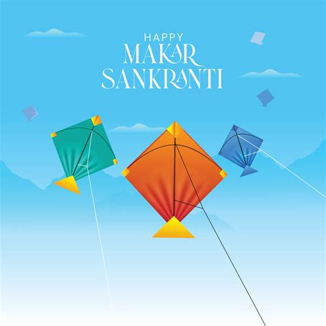 Makar Sankranti Kites Flying Festival 5861007 Vector Art at Vecteezy