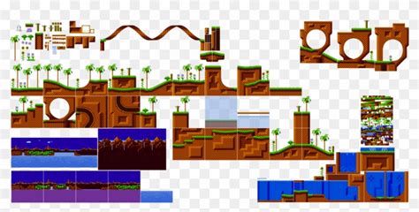 1315 X 607 8 - Sonic Mania Green Hill Zone Sprites, HD Png Download ...