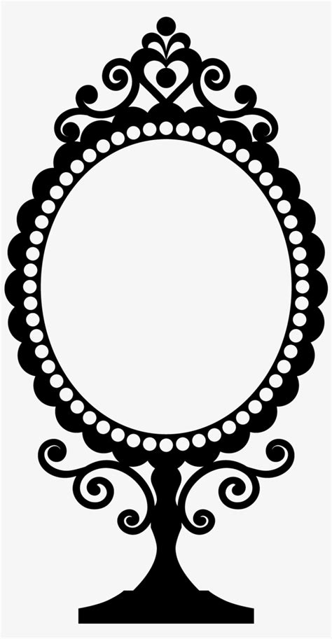 Plaque Clipart Oval Outline - Vintage Mirror Vector Png Transparent PNG - 1701x1701 - Free ...