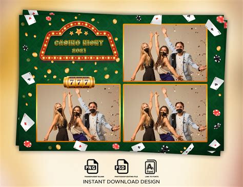 Casino Night Party Photo Booth Template, Party Photo Booth Template, Casino Photo Booth Template ...