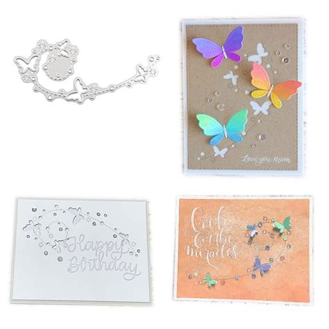 Butterfly Background Metal Die Cut/cut Die for DIY Scrapbooking ...