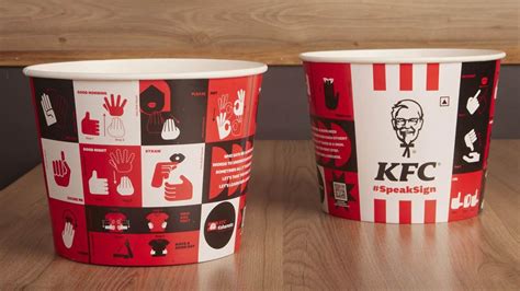 KFC India transforms the iconic bucket to encourage #SpeakSign ...