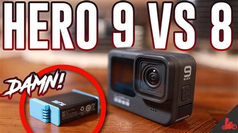 GoPro HERO 9 vs HERO 8 + MOTOVLOG Test! - YouTube