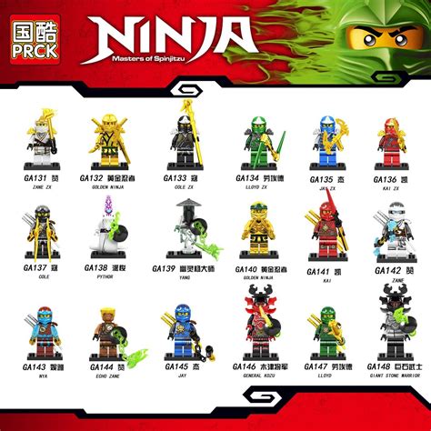 PRCK GA131-GA148: Ninjago ZX Suits and Other Characters Minifigs Preview