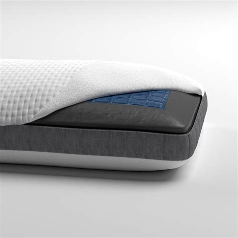 Bamboo Charcoal & Gel Memory Foam Zippered Pillow Washable Cover