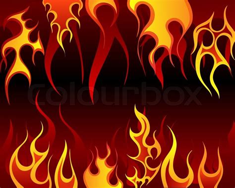 Inferno fire vector background for design use | Stock Vector | Colourbox