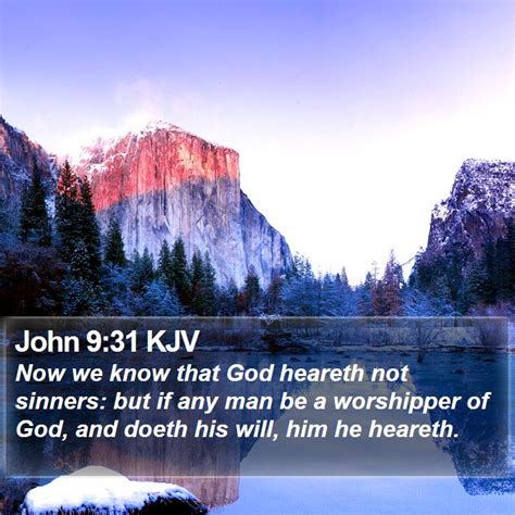 John 9:31 KJV Bible Verse Images