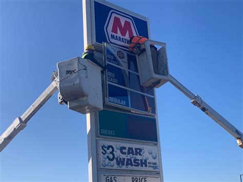 Gas Station Canopy Lighting Installation Chicago, Palatine, IL