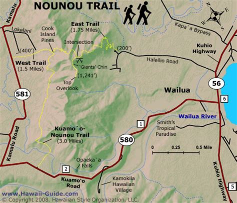 Sleeping Giant Nounou Mountain East Trail Information