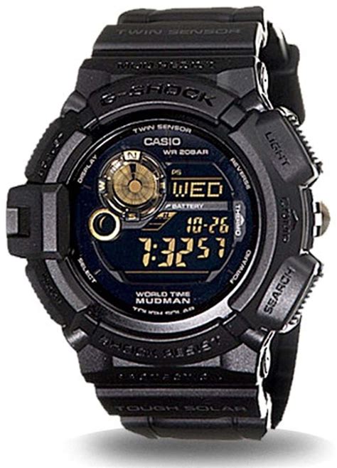 Casio G Shock Mudman Solar Black Dial Mens Watch G9300Gb-1 - Swiftsly