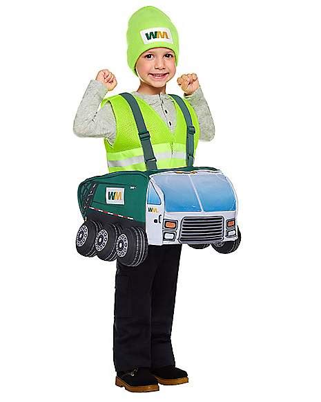 Toddler Garbage Truck Ride-Along Costume - Waste Management ...