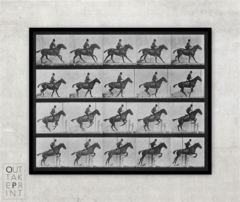 Eadweard Muybridge photography Vintage Black & White Art