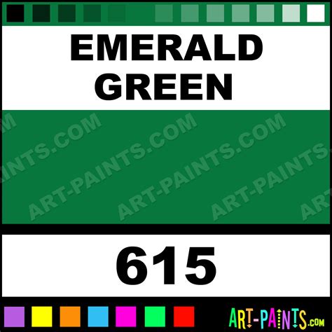 Emerald Green Artist Acrylic Paints - 615 - Emerald Green Paint ...