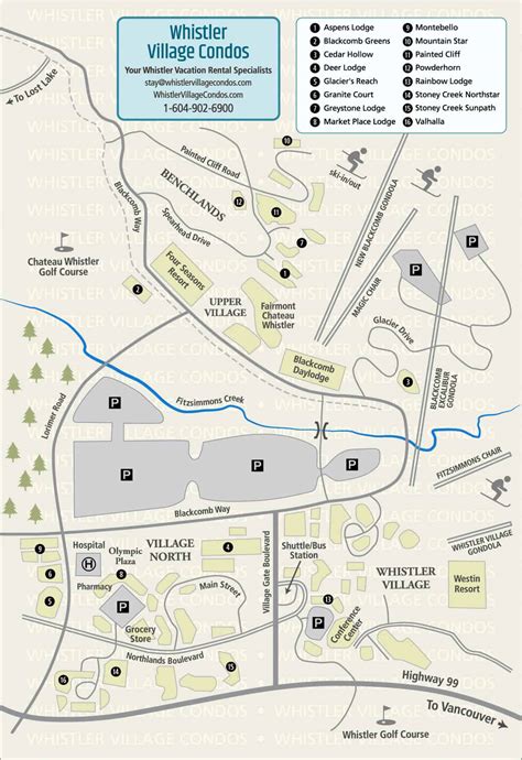 Whistler Village Map | Find The Perfect Vacation Rentals Whistler