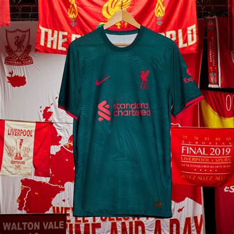 Liverpool release 2022-23 third kit - teal and red - Anfield Online