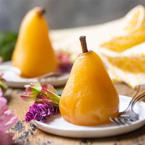 Easy Poached Pears: Simple, elegant dessert -Baking a Moment