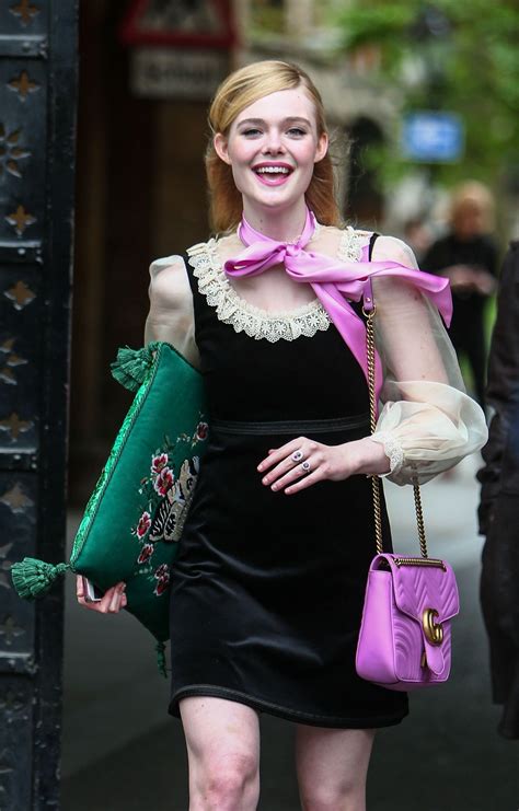 Elle Fanning - 2017 Gucci Cruise Fashion Show in London, June 2016 • CelebMafia