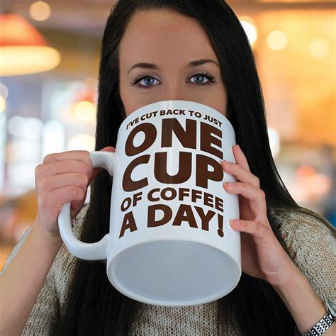 Huge 64 oz One Cup a Day Coffee Cup Mug | Coffee cups, Novelty mugs ...