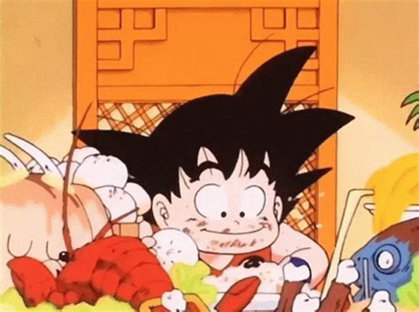 Anime Food Young Goku GIF | GIFDB.com