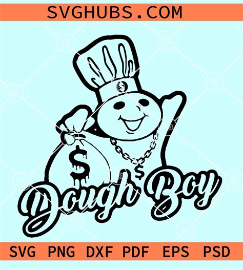 Doughboy SVG, Dough boy with money bag svg, gangsta svg