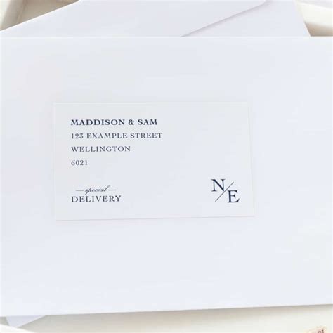 Traditional Monogram Address Labels & Envelope Seals - Be My Guest Design