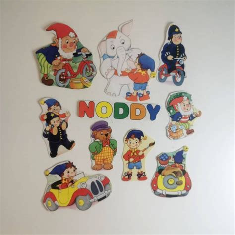 1990's Noddy Upcycled Vintage Book Page Stickers 10 Pack | Etsy