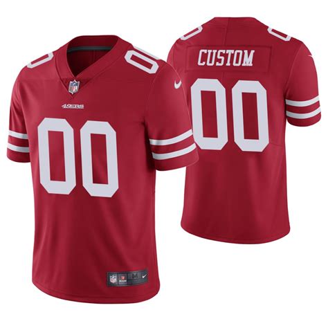 Men's 49ers ACTIVE PLAYER Red Vapor Untouchable Limited Stitched NFL Jersey (Check description ...