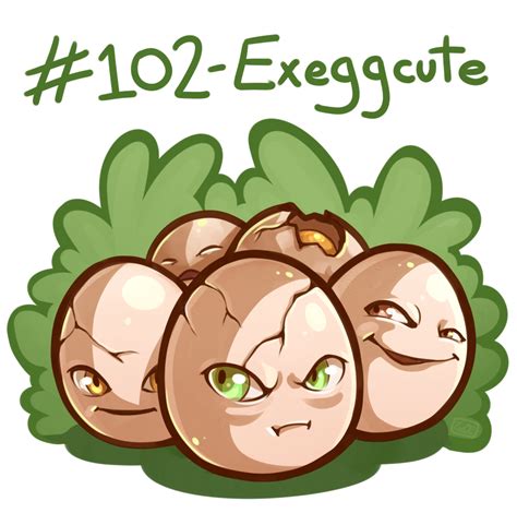 102 - Exeggcute by oddsocket on DeviantArt