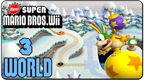 New Super Mario Bros. Wii 100% Walkthrough World 3 - YouTube