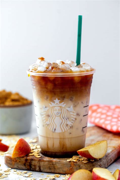 Iced Apple Crisp Oatmilk Macchiato Recipe - We are not Martha