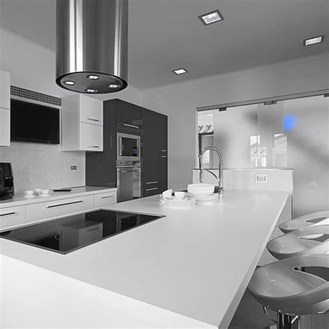 Pure White Granite Kitchen Countertops