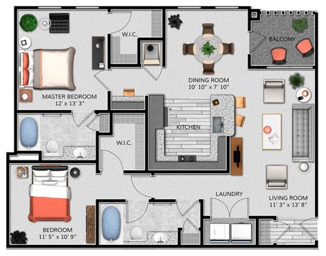 B2 - Gateway North | Floor plans, Balcony master bedroom, House design