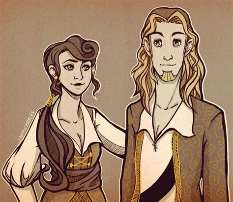 Guybrush and Elaine - Hairstyle Swap! - Monkey Island Fan Art (39964824) - Fanpop