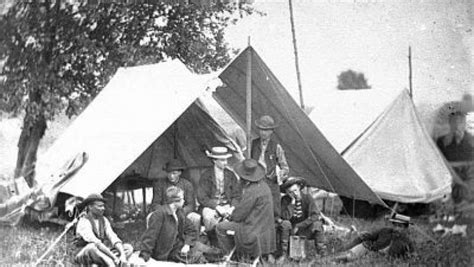 Union army telegraph operators just after the battle of Gettysburg. The Civil War is sometimes ...