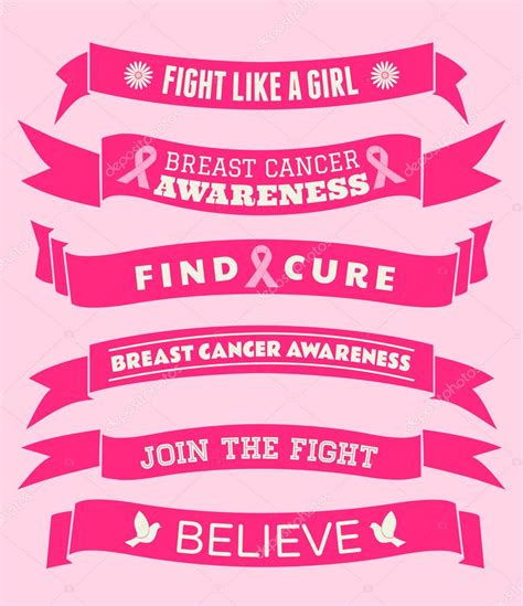 Breast Cancer Awareness Banners Stock Vector Image by ©ivaleks #32760141