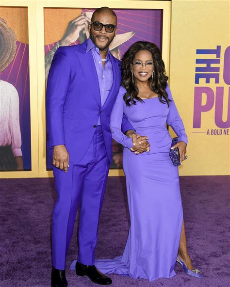 Oprah Winfrey - Purple carpet for The Color Purple...