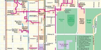 Chicago pedway map - Map of Chicago pedway (United States of America)