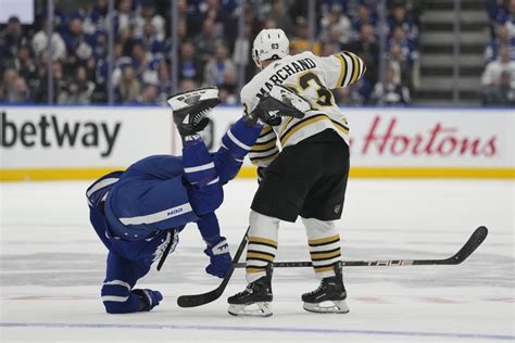 Bruins' Brad Marchand Scores Game-Winning Goals to Defeat Maple Leafs in Game 3 of Stanley Cup ...