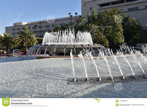 Fountain at Grand Park stock photo. Image of summer - 119740916