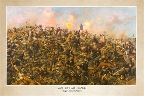 Custer's Last Stand Edgar Samuel Paxson 1899 24x36 inch | Etsy