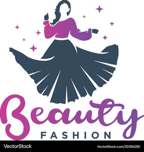 Womens clothing logo design Royalty Free Vector Image