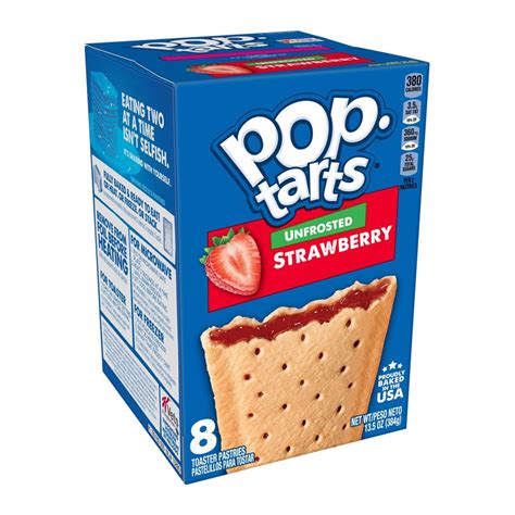 Pop Tarts Unfrosted Strawberry 384g 12ct | Mad About Candy