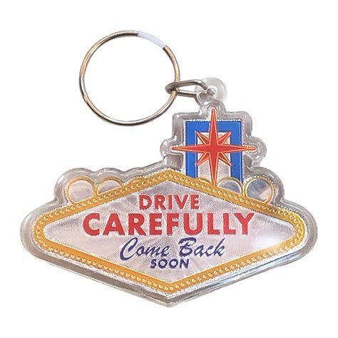 Las Vegas Welcome Sign Acrylic Keychain - Souvenir Key Ring