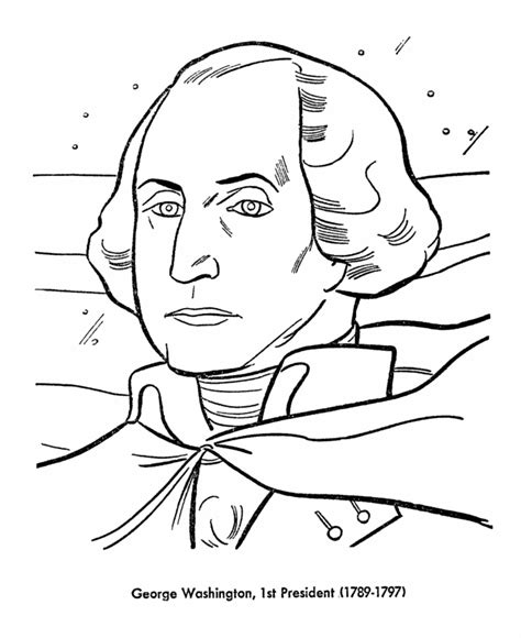 USA-Printables: President George Washington - US Presidents Coloring Pages - George Washington ...