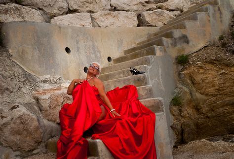 Free Images : rock, woman, adventure, staircase, formation, cave, red ...