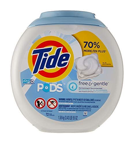 Tide PODS Free & Gentle, Unscented, 72 Count — Deals from SaveaLoonie!