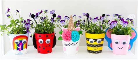 5 Spring Flower Pots Kids Craft | Fun365