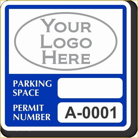 Parking Placard Template