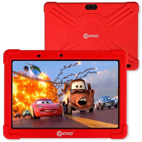 Contixo 10 inch Kids Tablet 2GB RAM 16GB WiFi Android 10 Tablet For Kids K101A Red - Walmart.com ...