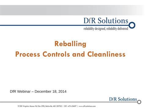 (PDF) Reballing Process Controls and Cleanliness · Reballing Process Controls and Cleanliness ...